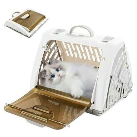 ペットキャリー 折りたたみ 猫 小型犬 お出かけ ドライブ 旅行 飛び出し防止