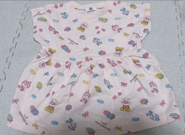 アンパンマン 総柄 半袖Tシャツ 女の子 夏服