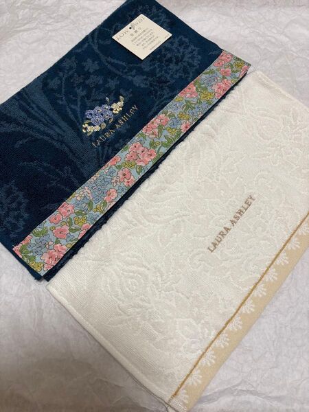ローラアシュレイ フェイスタオル ウォッシュタオルセット