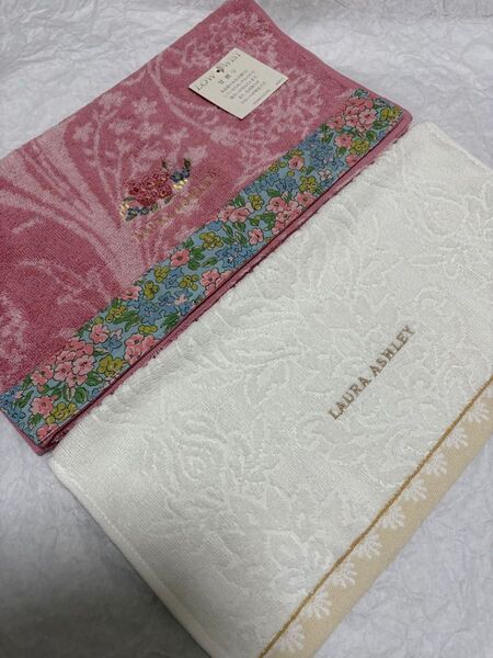 ローラアシュレイ フェイスタオル ウォッシュタオルセット