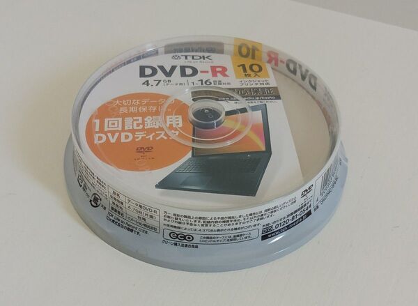 TDK DVD-R 10枚 4.7GB 1回記録用 / 新品 未開封品