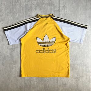 【80s adidas】ゲームシャツ メッシュ トレフォイル vintage