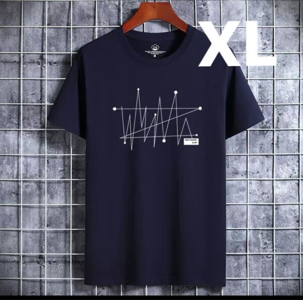 【ブラック】メンズ カジュアル半袖Tシャツ新作!シンプルでおしゃれなプリントTシャツ 半袖Tシャツ 半袖
