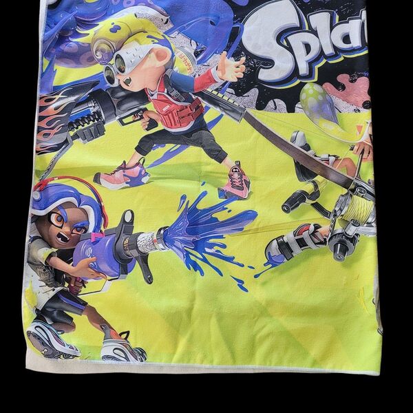 未使用 スプラトゥーン3 大判バスタオル マイクロファイバーコットン 薄手