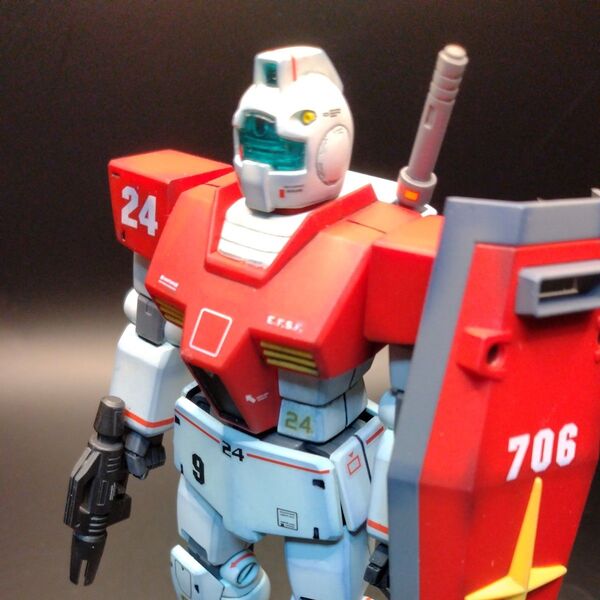 【ジャンク】機動戦士ガンダム HGUC #020 ジム 旧キット リアルタイプ風 ジム 完成品