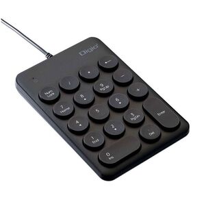 【新品未開封】ナカバヤシ DIGIO2 TNK-SU230BKラウンドキーキャップ有線テンキーボード/ブラックテンキー 数字