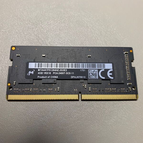 Apple純正 Micron 4GB メモリ PC4-2400T MTA4ATF51264HZ-2G3E2