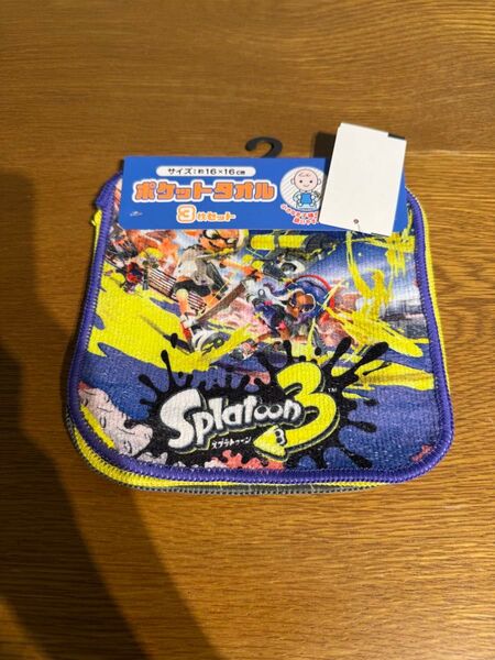 スプラトゥーン ポケットタオル 保育園 ハンカチ 男の子用 幼稚園 ポケットタオル ミニタオル 入園