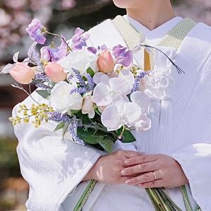 【6/30まで1000円off】造花 ブーケ ブートニア付き