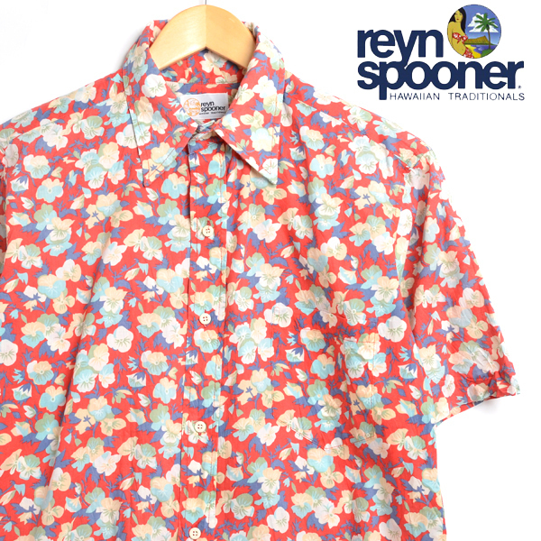 ビンテージ REYN SPOONER レインスプーナー 立体 白 ホワイト 無地 ...