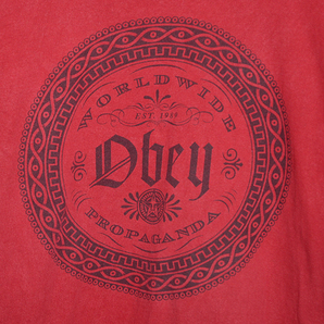 ST1952 オベイ OBEY Ｔシャツ L 肩55 プロパガンダ メール便可 xqの画像4