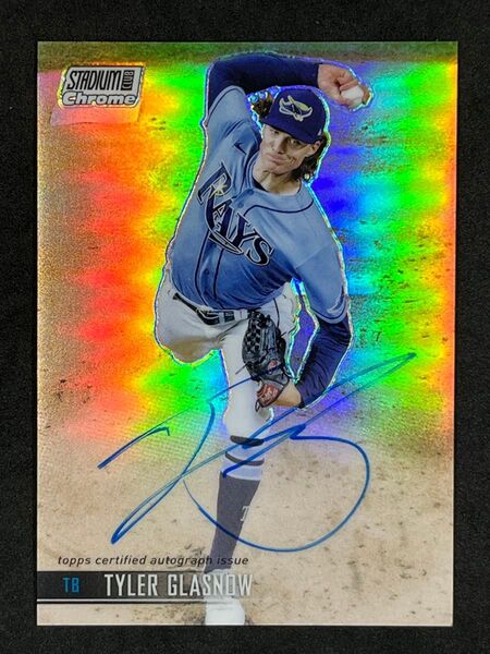 Topps Stadium Club Tyler Glasnow Auto タイラー・グラスナウ 直筆サイン ドジャース