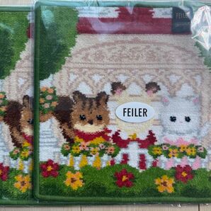 2枚セット FEILER フェイラー シルバニアファミリー コラボ ハンカチ フェイラー