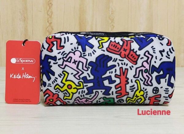 セール【新品】レスポートサックキース・へリングレキュタンギュラーチコスメティック
