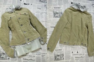 リーバイス LEVI‘S レッドループ 良品 ジャケット 内ボア 中綿 M ベージュ 002055