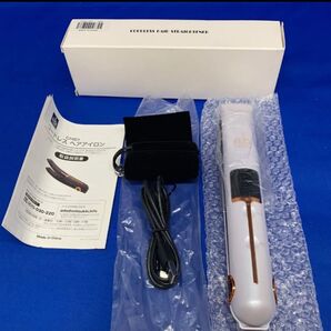 ヘアアイロン コードレス ストレートアイロン ストレート・カール 2way ワイヤレス ヘアーアイロン 3段階温度調節 LED電量