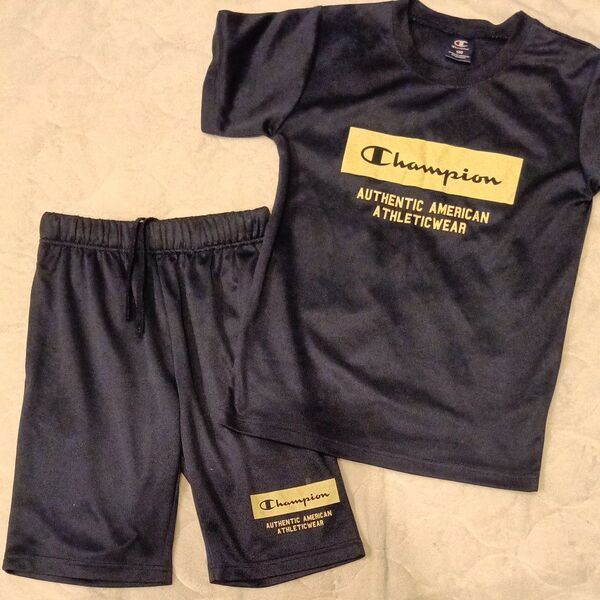 Champion 150 セットアップ ネイビー 半袖 Tシャツ ハーフパンツ チャンピオン キッズ ジュニア
