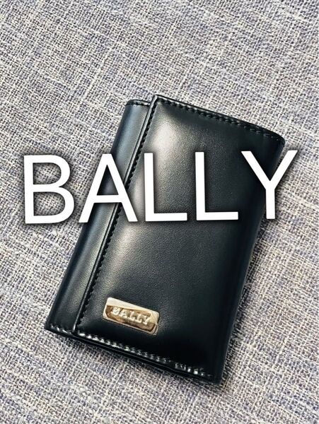 BALLY バリー キーケース 6連 レザー 黒 ブラック