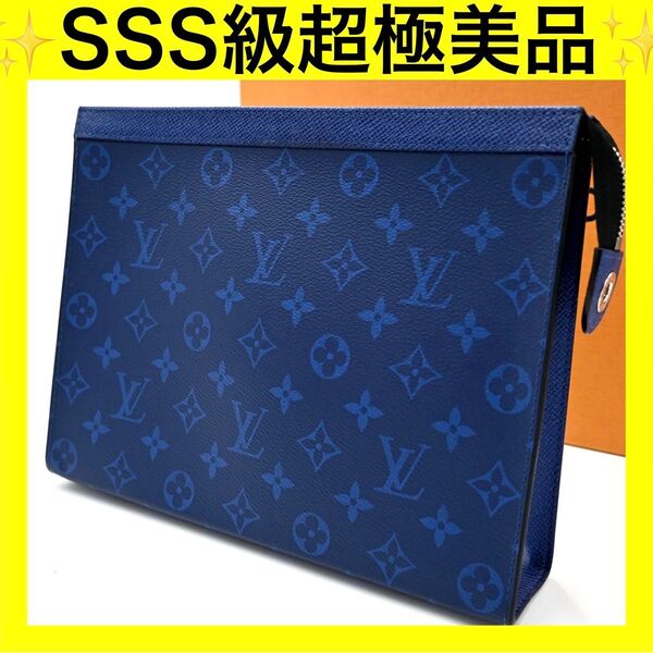 ルイヴィトン LOUIS VUITTON モノグラム セカンドバッグ ヴォワヤージュ MM タイガラマ コバルト M30243