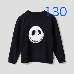 グラニフ ナイトメアー ビフォアクリスマスプレゼント 裏毛3Dポケットスウェット 130