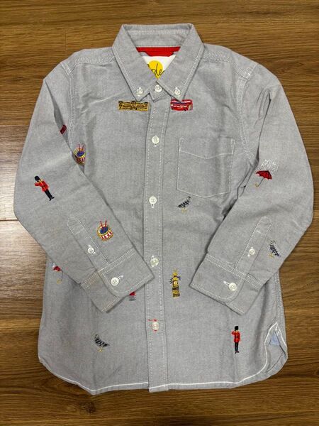 Mini Boden ロンドン柄長袖シャツ6-7歳122cm
