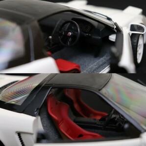 京商 1/18 ホンダ NSX タイプR ホワイト/レッド 黒箱 2台 まとめての画像5