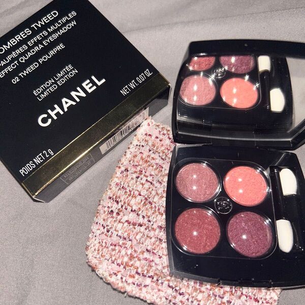 CHANEL アイシャドウ(限定品)「レ キャトル オンブル ツイード 02 ツイード プールプル」