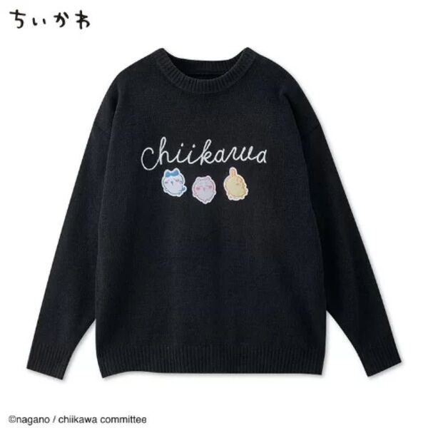 レディース ニットプルオーバー セーター ちいかわ ハチワレ うさぎ