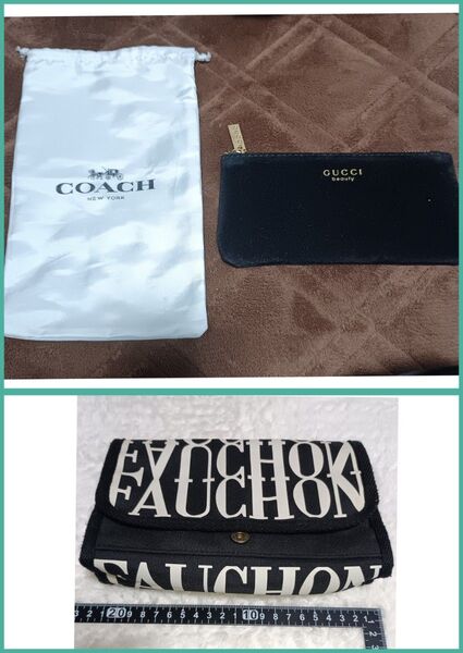 コーチ 巾着 & グッチ ポーチ & ポーチ
