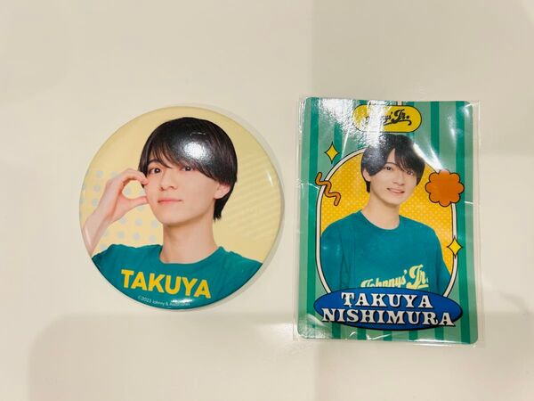 西村拓哉 缶バッジ プロフィールカード