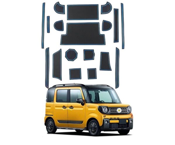 SHAOHAO スズキ スペーシア MK53S型 MM53S型 車用 ラバーマット ノンスリップマット スペーシアカスタム
