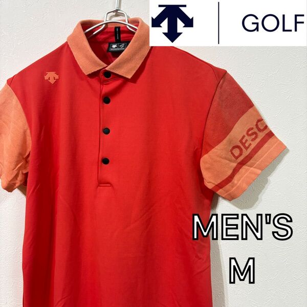 【DESCENTE GOLF】半袖ポロ メンズM デサントゴルフ