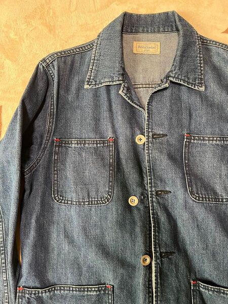 古着 Natural Standard デニム カバーオール 4ポケット