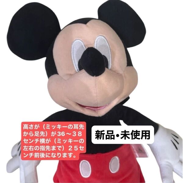 未使用品 ミッキー ぬいぐるみ ディズニー ディズニーストア タグあり ディズニーシー ディズニーランド