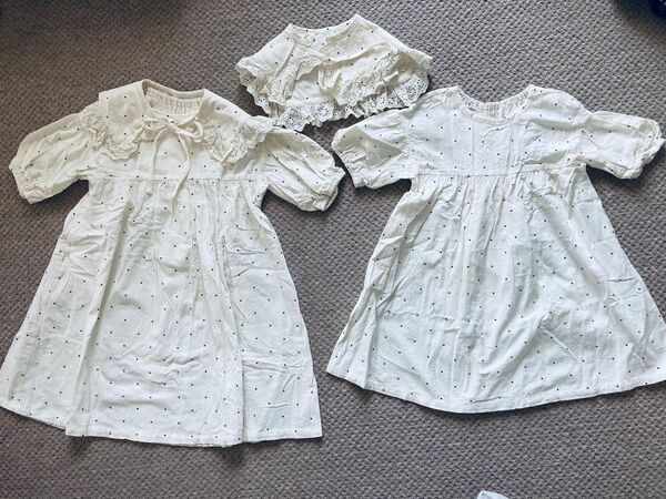 新品未使用 アプレレクール 水玉ワンピース 120 110 姉妹 ワンピース