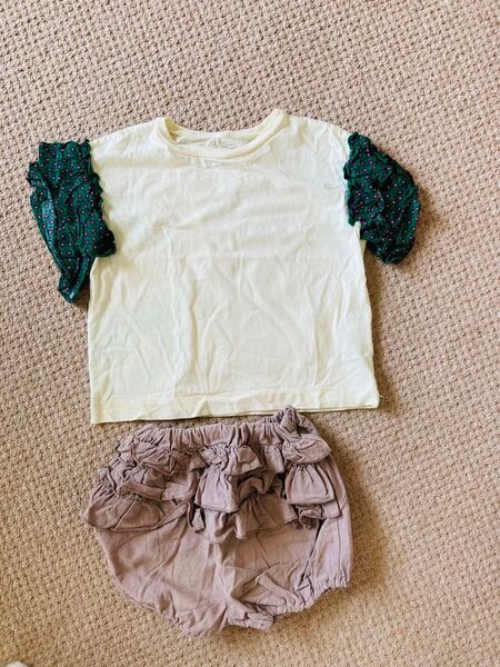 美品 マーキーズ Ocean & Ground 半袖シャツ ショートパンツ Tシャツ size100 半袖 トップス