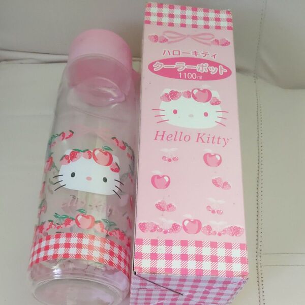 ハローキティ ガラスクーラーポット 1100ml ピンク