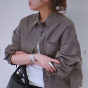 ap studio ミリタリークロップドシャツ