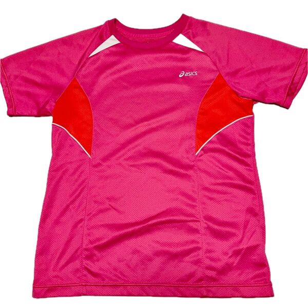 asics ランニングTシャツ スポーツウェア トレーニングウェア レディース ピンク Lサイズ CLIMACOOL