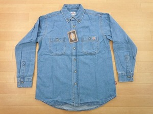 g241★新品★サイズ S★DICKIES ディッキーズ FB460U デニムシャツ★ワークシャツ ボンマックス★カラー7 ブルー★即決★