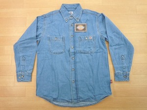 g243★新品★サイズ S★DICKIES ディッキーズ FB460U デニムシャツ★ワークシャツ ボンマックス★カラー7 ブルー★即決★