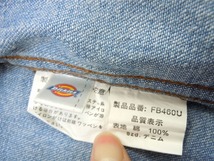 g250★新品★サイズ S★DICKIES ディッキーズ FB460U デニムシャツ★ワークシャツ ボンマックス★カラー7 ブルー★即決★_画像3