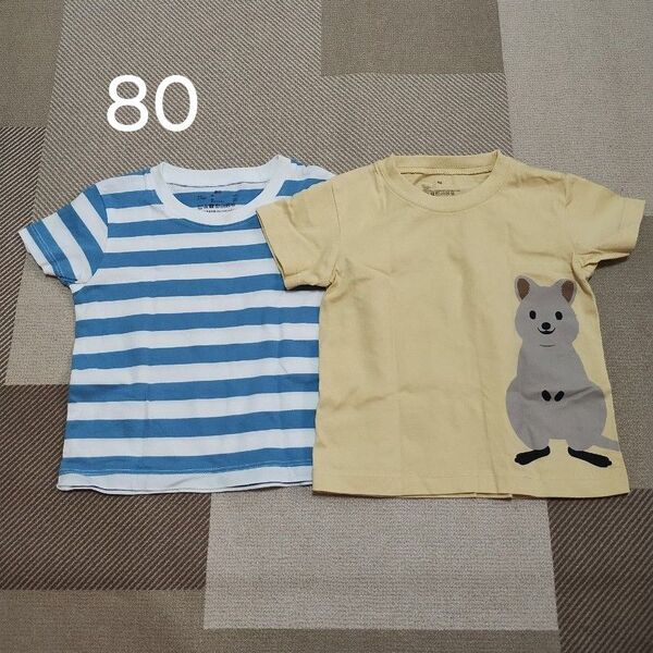 無印良品 半袖 Tシャツ 80cm 2枚セット