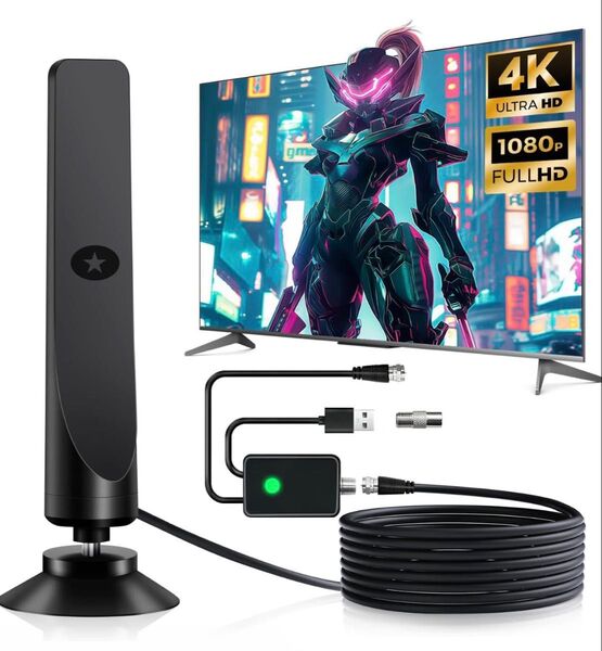 室内アンテナ テレビアンテナ 地デジ 500KM 受信範囲 4K HDTV