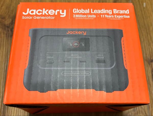 【未使用、未開封】jackery explorer 100 plus ブラック ポータブル電源