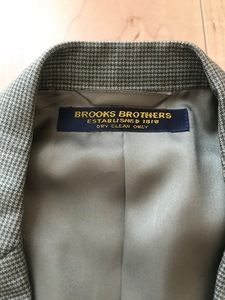 美品！BROOKS BROTHERS ブルックスブラザーズ スーツ 千鳥格子 ライトブラウン A7！