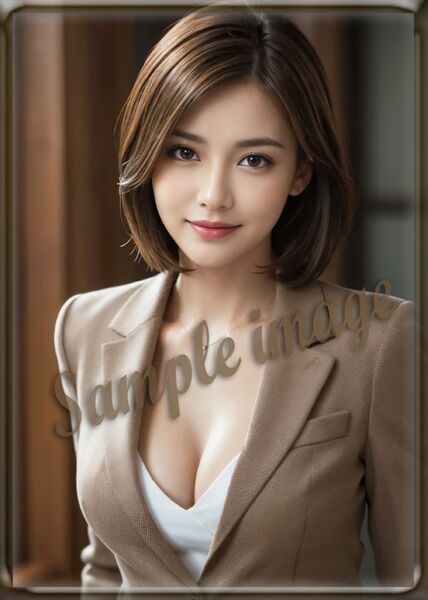 送料無料◇G◇CAスーツOL美女◇高画質◇A4◇イラストアートポスター◇10780◇グラビアアイドル写真◇美脚◇実写