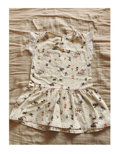 ハンドメイド ワンピース ピーターパン サイズ90