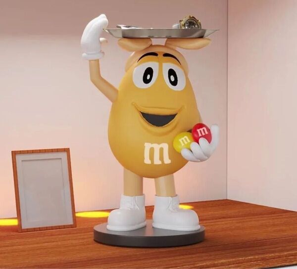 m&m's黄色 ディスペンサーフィギュア エムアンドエムズインテリア 雑貨 物置