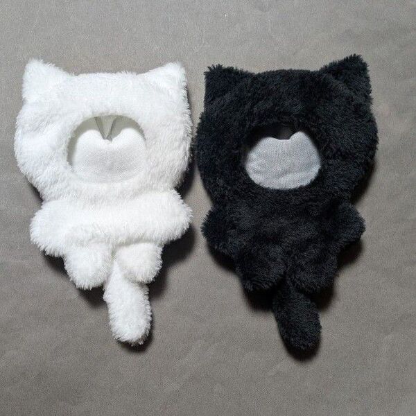 白ねこ 黒ねこ ぬい服 着ぐるみ セット 無装飾